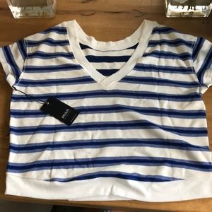 Peach la paz stripe sweatshirt XS